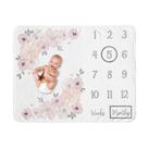 Cobertor Milestone Sweet Jojo Designs em aquarela floral