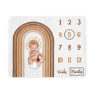 Cobertor Milestone Sweet Jojo Designs - Estilo Vintage Boho Rainbow
