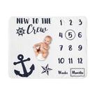 Cobertor Milestone Sweet Jojo Designs Nautical Sailor