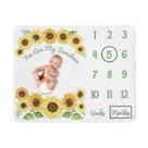 Cobertor Milestone Sweet Jojo Designs Sunflower Girl