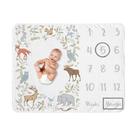 Cobertor Milestone Sweet Jojo Designs Woodland Animal Toile
