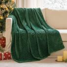 Cobertor MIULEE Christmas Verde Escuro de Lã 50x60cm