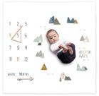 Cobertor Monthly Milestone Miaoberry Organic Cotton Boy