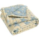 Cobertor NTBAY de musselina infantil de 3 camadas, algodão 76x102 cm, azul