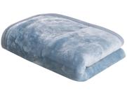 Cobertor para Berço Liso Flannel Super Macio 300gr/m² Azul Happy Day