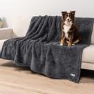 Cobertor para cães PetAmi Fluffy Fluffy, impermeável, 60x80cm, cinza