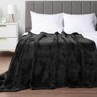 Cobertor PAVILIA Black Fleece Waffle texturizado 150x200cm