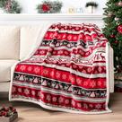 Cobertor PAVILIA Premium Christmas Sherpa 127x152 cm quente