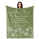 Cobertor PAZISOL Aunt Gifts, a melhor tia de todos os tempos, 60x50 polegadas