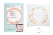Cobertor Pearhead Floral Baby Milestone 97x112 cm de largura