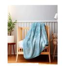 Cobertor pelo Alto Hipoalérgico Para Bebê Alto Relevo Menina Menino 110x90cm