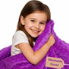 Cobertor pesado Hazli Super-Soft Kids de 3,2 kg com capa Minky