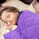 Cobertor pesado MAXTID Kids 1,4 kg 90x120cm algodão violeta