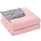 Cobertor pesado yescool para adultos (7,7 kg, 152 x 203 cm) rosa cinza