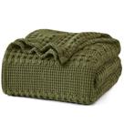 Cobertor PHF 100% algodão Waffle Weave Queen Size Capulet Olive