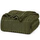 Cobertor PHF Waffle Weave 100% algodão King Size Capulet Olive