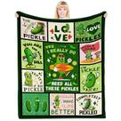 Cobertor PIUFAM de 102 x 127 cm, presente para amantes de picles