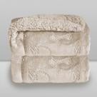 Cobertor Plush com Sherpa Ferrete Bege 100x150 - Laço Bebê