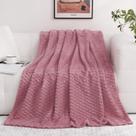 Cobertor Puncuntex Dusty Pink Fuzzy Flannel Fleece 50x150cm Cobertor Puncuntex Dusty Pink Fuzzy Flannel Fleece 50x150cm