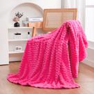 Cobertor Puncuntex Hot Pink Fuzzy Flannel Fleece 130 x 150 cm