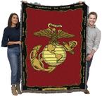 Cobertor Pure Country Weavers, emblema do Corpo de Fuzileiros Navais dos EUA 72x54