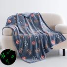 Cobertor QSTEHEML Soccer Glow in The Dark 50x60cm