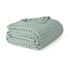Cobertor Queen Bedsure em Algodão Waffle - Verde Sálvia - Toque Fresco