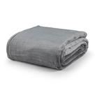 Cobertor Queen Dublin Manta Flannel Ultrasoft - Cinza Lunar - 100% Poliéster