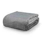 Cobertor Queen Dublin Manta Flannel Ultrasoft - Cinza Lunar