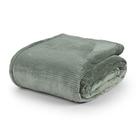 Cobertor Queen Dublin Manta Flannel Ultrasoft - Verde Louro - 100% Poliéster