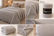 Cobertor Queen Flanel Elegance Prata Cobertor Queen Flanel Elegance Prata