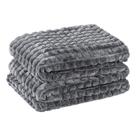 Cobertor Queen Flannel Fofy Cinza Cobertor Queen Flannel Fofy Cinza