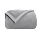 Cobertor Queen Neo Flannel 220X240 Liso 600g Aveludado Cinza