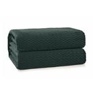 Cobertor Queen Plush Tweed Verde Selva - Hedrons