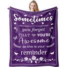 Cobertor QUWOGY Purple Aniversário de Aposentadoria 150x125cm