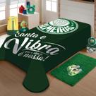 Cobertor Raschel Solteiro 1,50m x 2,20 Estampas Time Jolitex - Palmeiras