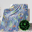 Cobertor REXEO Glow in The Dark Dinosaur para crianças 50x60cm