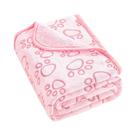 Cobertor Rosa Fofinho Para Pets Com Estampa De Patas, Tapete Quente E Confortável De Alta Qualidade Cobertor Rosa Fofinho Para Pets Com Estampa De Patas, Tapete Quente E Confortável De Alta Qualidade