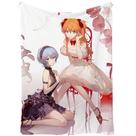 Cobertor SANMU Flannel EVA Asuka Langley Ayanami Rei Pattern