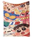 Cobertor SANMU Flannel Soft Anime Crayon Shin-chan 300g Cobertor SANMU Flannel Soft Anime Crayon Shin-chan 300g