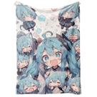 Cobertor SANMU Singer Miku Soft Creative Printing Poliéster