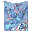 Cobertor SANMU Stitch Smile de fibra de poliéster 300g para todas as estações