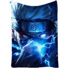 Cobertor SANMUU Flannel Naruto Blue Lightning Kakashi Print Cobertor SANMUU Flannel Naruto Blue Lightning Kakashi Print