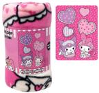 Cobertor SANRIO My Melody Kuromi Fleece Pink Hearts