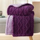 Cobertor Sherpa Bedsure para Sofá - 150x200cm - Roxo