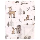 Cobertor Sherpa de pelúcia para bebês Hudson Baby Winter Forest 76x102cm