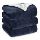 Cobertor Sherpa Fleece Bedsure King Size (270x230cm) - Marinho