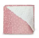 Cobertor Sherpa Glamour Casal 180x220cm - Poá Rose - Appel
