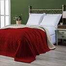 Cobertor Sherpa Pele de Carneiro Casal Queen 01 Peça Vermelho
