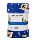 Cobertor Solteiro Camesa Mágico Brilha no Escuro 150x220cm Estampa:Rock